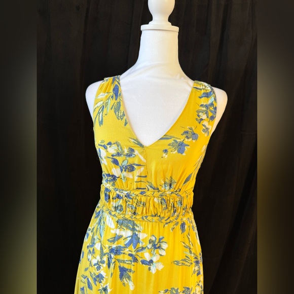 Japna yellow blue floral dress. Size XS - Picture 10 of 11